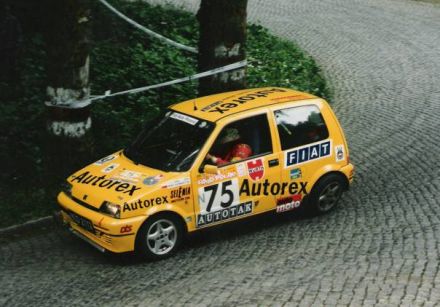 Jacek Sikora i Marek Kaczmarek - Fiat Cinquecento Sporting.